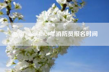 山东2020年消防员报名时间