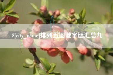 山东排列五图谜字谜汇总九