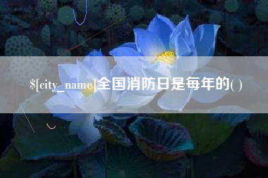 山东全国消防日是每年的( )