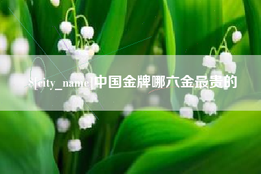 山东中国金牌哪六金最贵的