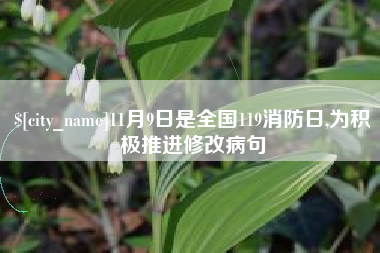 山东11月9日是全国119消防日,为积极推进修改病句