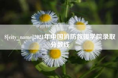 山东2021年中国消防救援学院录取分数线
