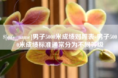山东男子5000米成绩对照表-男子5000米成绩标准通常分为不同等级