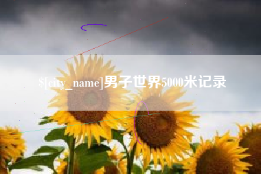 山东男子世界5000米记录