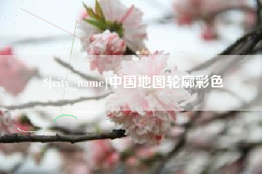 山东中国地图轮廓彩色