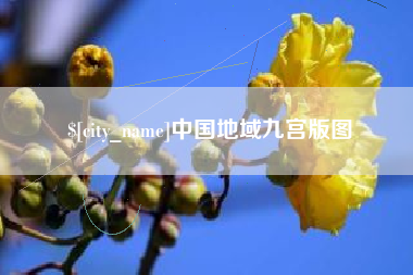 山东中国地域九宫版图