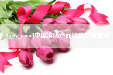 山东中国消防产品质量信息查询