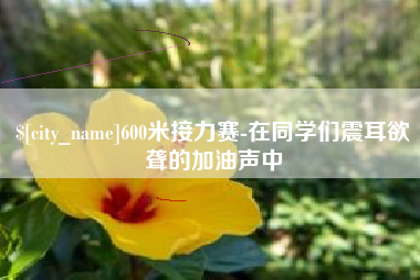 山东600米接力赛-在同学们震耳欲聋的加油声中