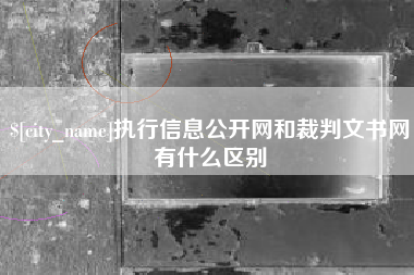 山东执行信息公开网和裁判文书网有什么区别