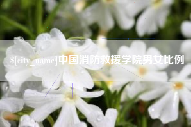 山东中国消防救援学院男女比例