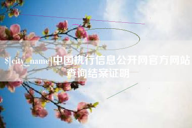 山东中国执行信息公开网官方网站查询结案证明