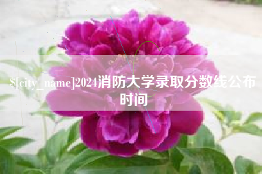 山东2024消防大学录取分数线公布时间