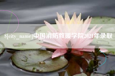 山东中国消防救援学院2021年录取