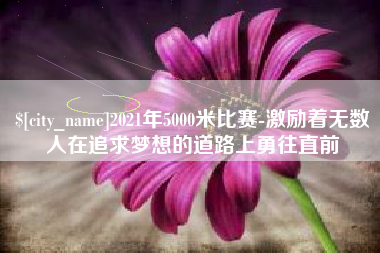 山东2021年5000米比赛-激励着无数人在追求梦想的道路上勇往直前