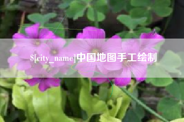 山东中国地图手工绘制