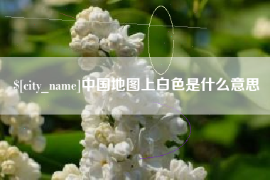 山东中国地图上白色是什么意思