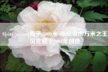 山东男子 5000米-原纪录由万米之王贝克勒于2004年创造