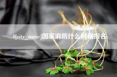 山东国家消防什么时候报名