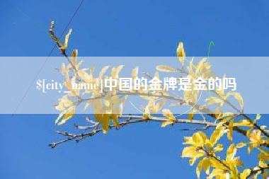 山东中国的金牌是金的吗