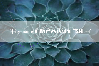 山东消防产品认证证书和cccf