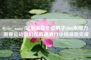 山东哈尔滨亚冬会男子5000米接力-需要运动员们在高速滑行中精准地完成