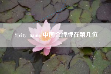 山东中国金牌牌在第几位