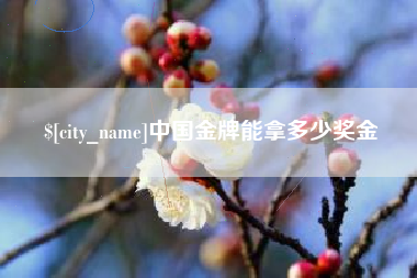 山东中国金牌能拿多少奖金