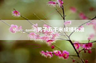 山东男子五千米成绩标准