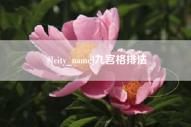 山东九宫格排法