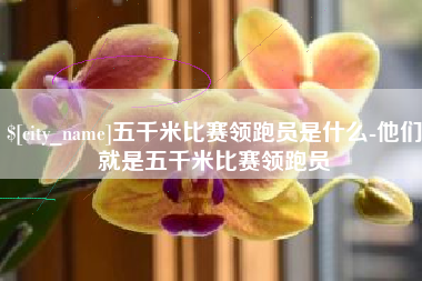 山东五千米比赛领跑员是什么-他们就是五千米比赛领跑员