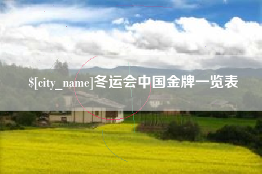 山东冬运会中国金牌一览表