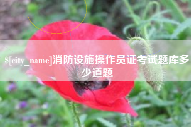 山东消防设施操作员证考试题库多少道题