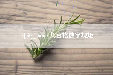 山东九宫格数字规矩