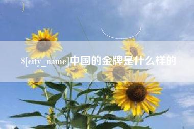 山东中国的金牌是什么样的